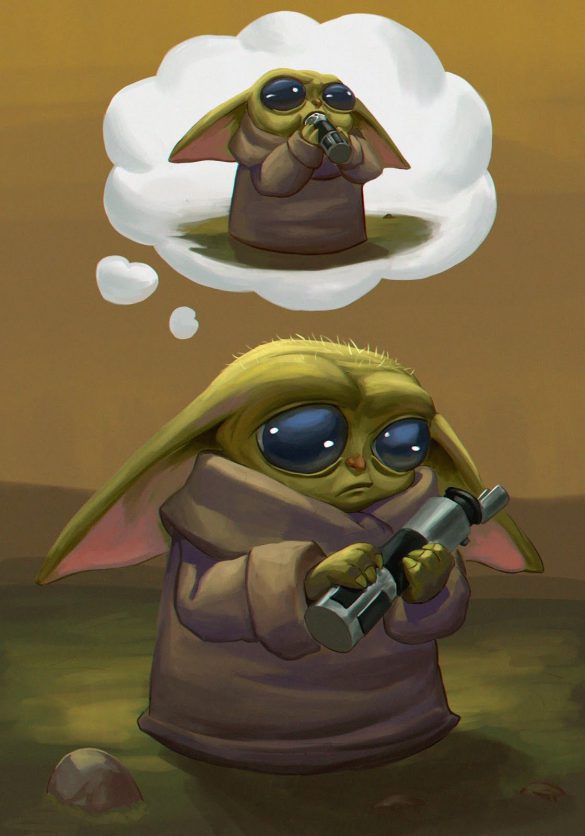 Baby Yoda – tapety na smartfon i tablet (5)